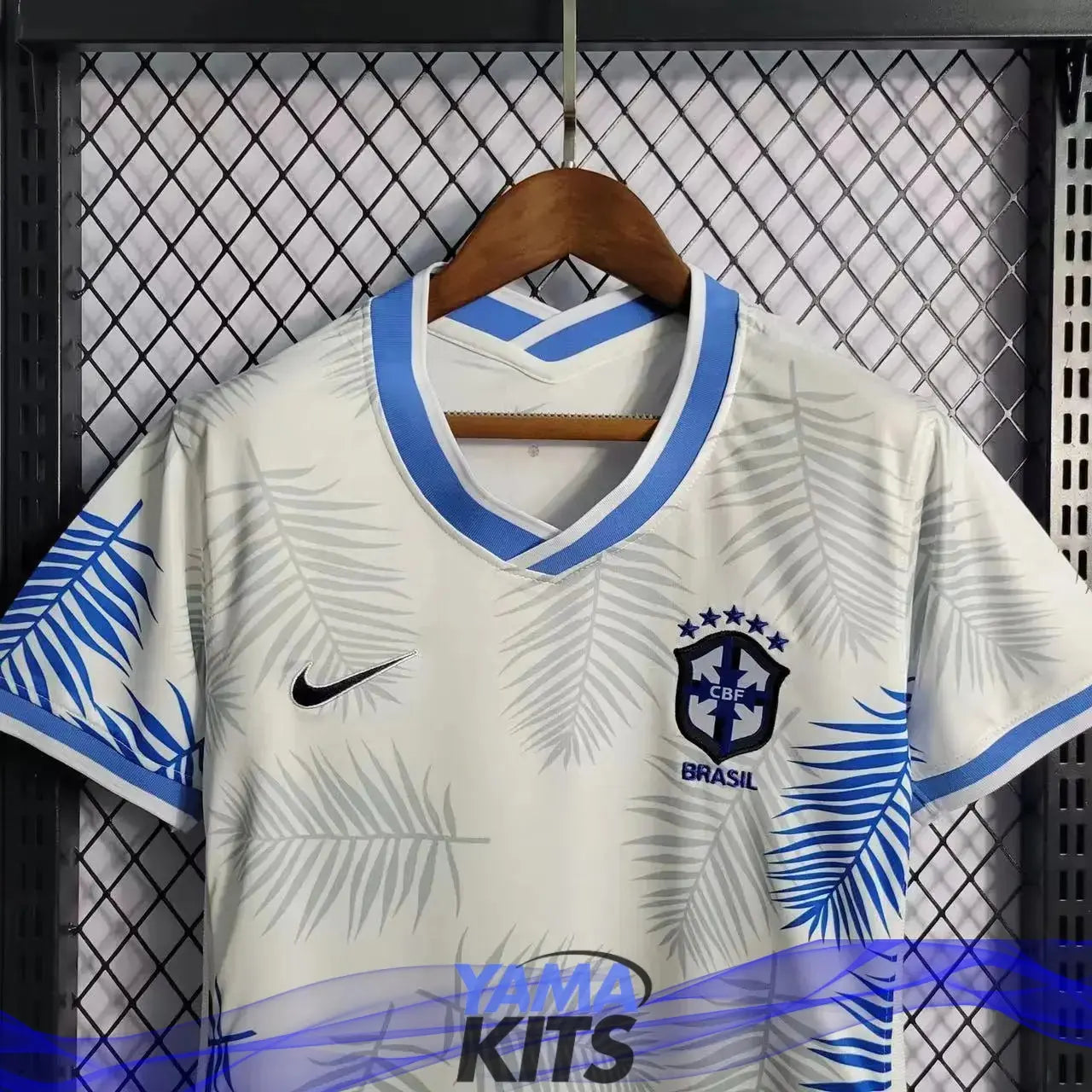 Maillot Femme du Brésil Concept « feuilles bleues » - YamaKits