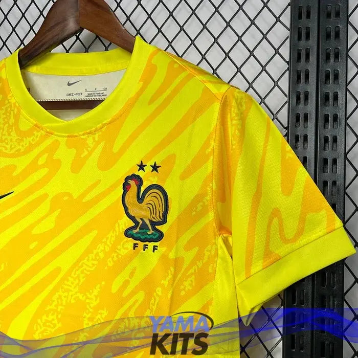 Maillot Gardien France Jaune 2024-2025 YamaKits Foot