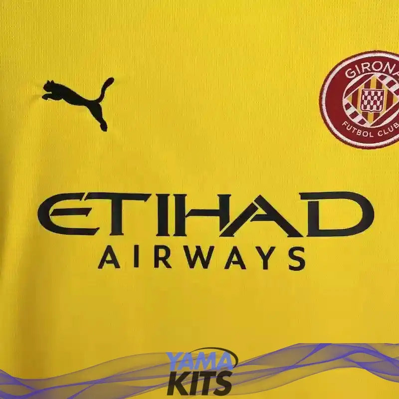 Maillot Gérone extérieur "jaune" 2025/2026 YamaKits Foot