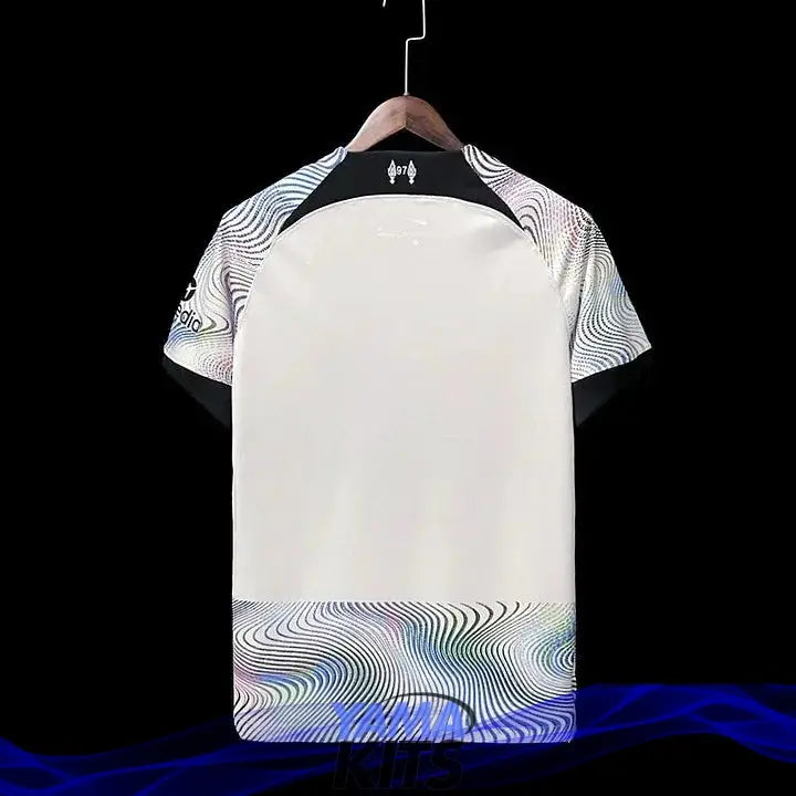 Maillot Liverpool extérieur "gris à Rayures" 2022/2023 YamaKits Foot
