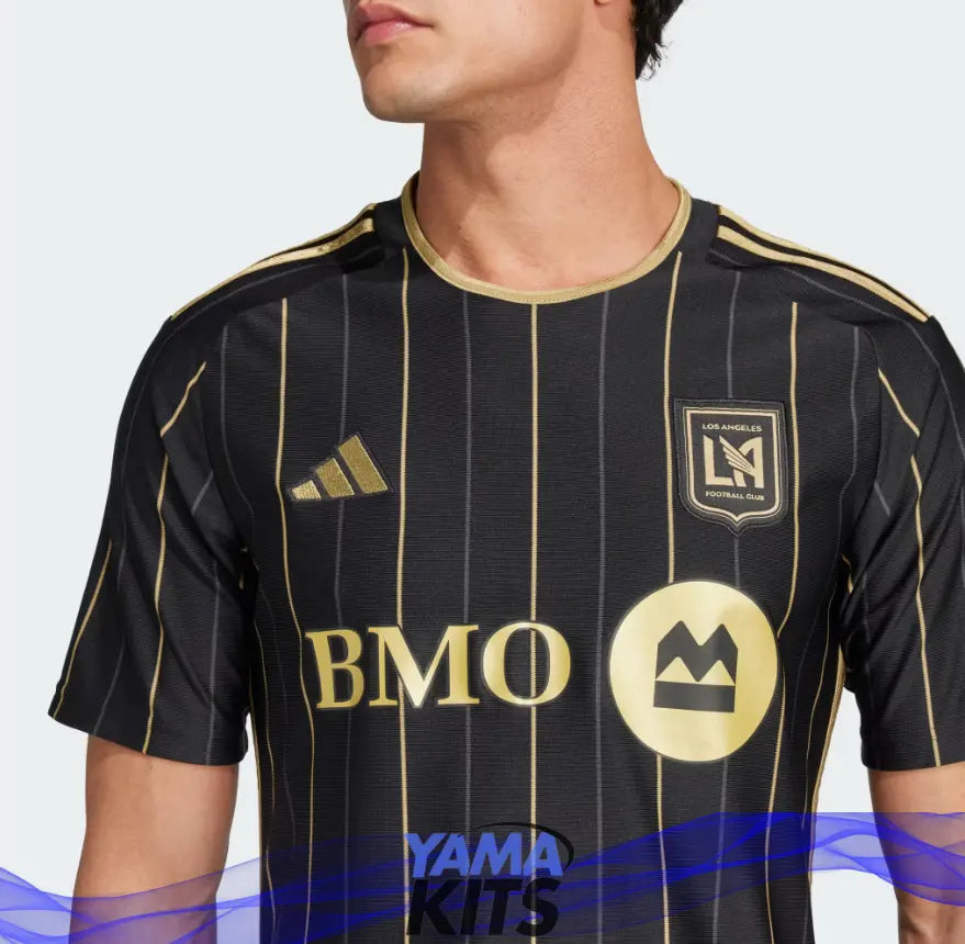 Maillot Los Angeles Domicile "Noir,or" 2024/2025 YamaKits Foot