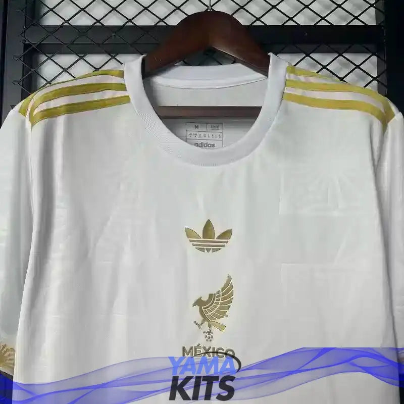 Maillot Mexique concept "Blanc, Or" 2025/2026 YamaKits Foot