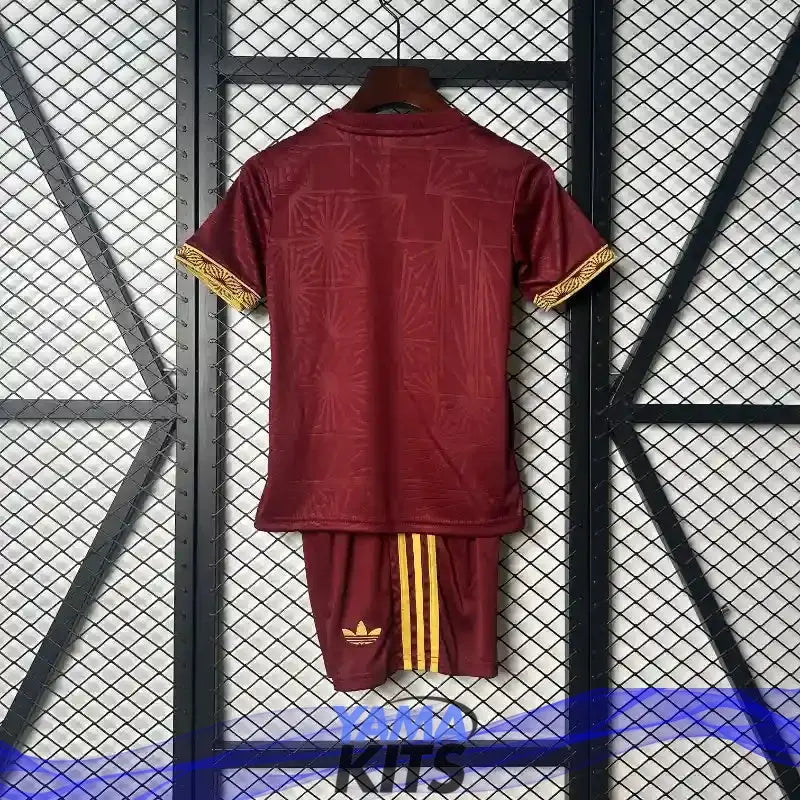 Maillot Mexique enfant "Rouge, Gold" 2025/2026 YamaKits Foot