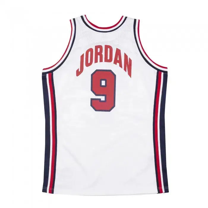 Maillot Michael Jordan 1992 USA Basketball Blanc Mitchell & Ness - Édition Domicile YamaBasketball