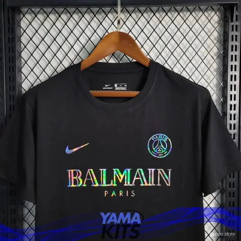 Maillot Paris SG "Balmain,Noir" Concept 2023/2024 - YamaKits