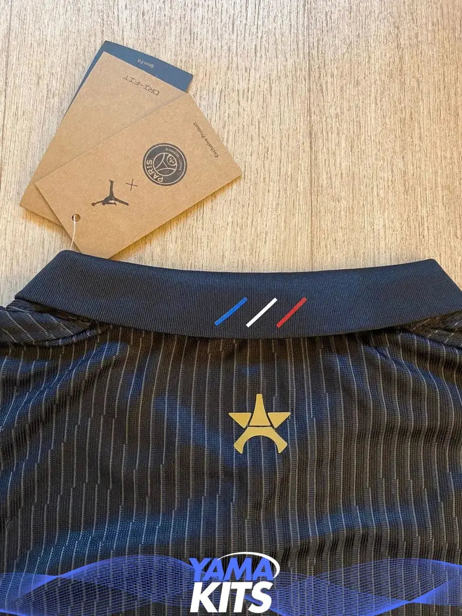 Maillot Paris SG Fourth Jordan noir « avec étoile » 2025/2026 Yamakits