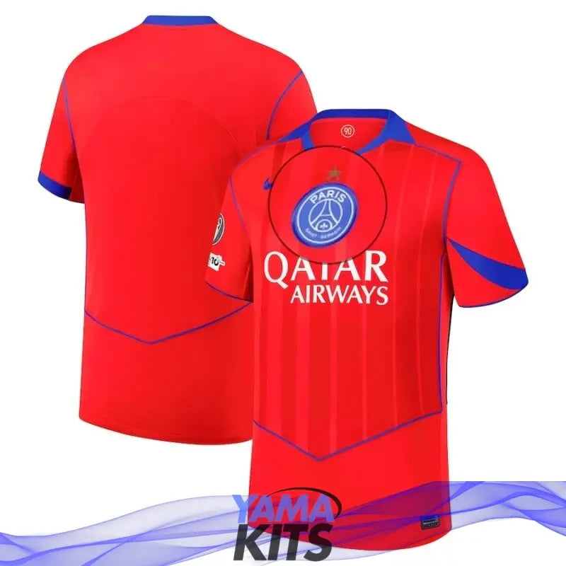 Maillot Paris SG « Rouge » Third avec étoile 2025/2026