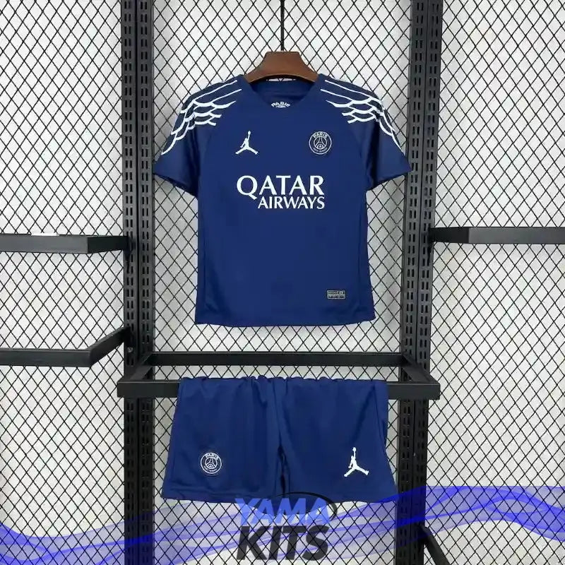 Maillot Paris SG enfant Third "Jordan, bleu" 2024/2025 YamaKits Foot