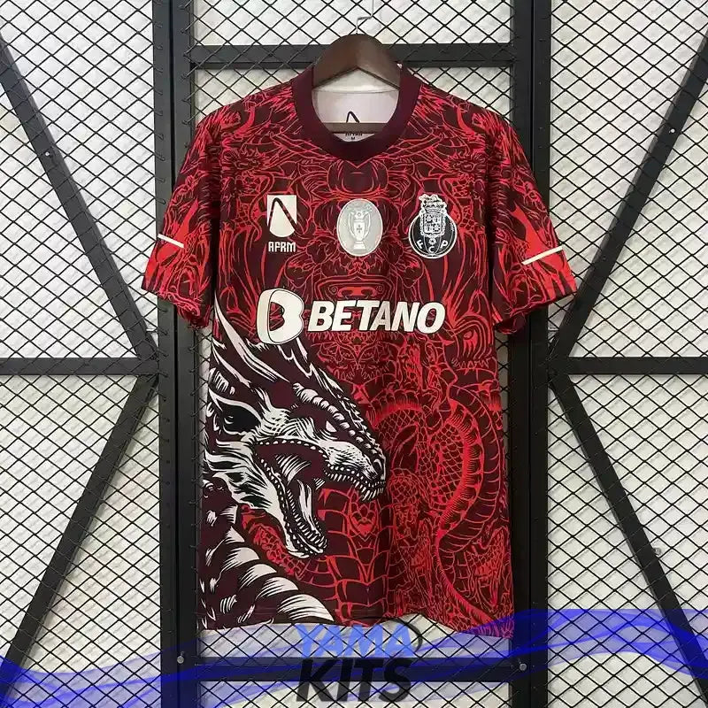 Maillot Porto concept "Rouge" 2025/2026 YamaKits Foot