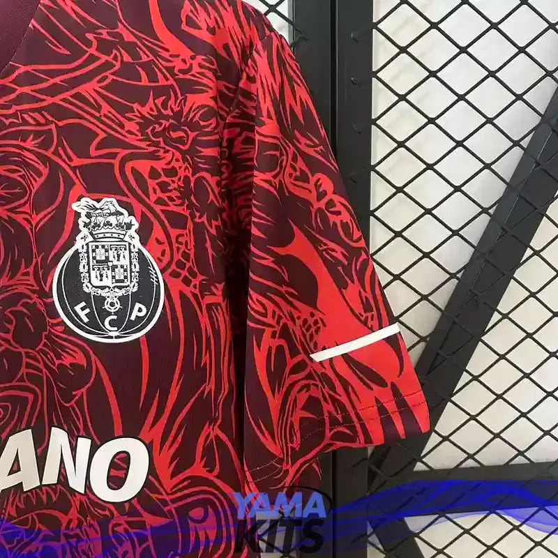 Maillot Porto concept "Rouge" 2025/2026 YamaKits Foot