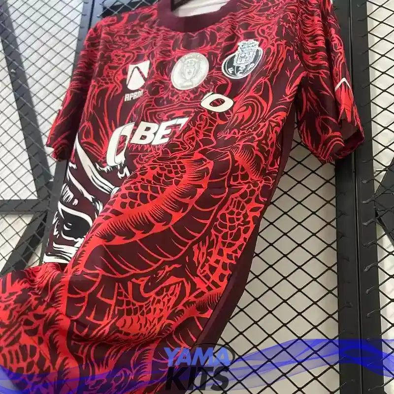 Maillot Porto concept "Rouge" 2025/2026 YamaKits Foot