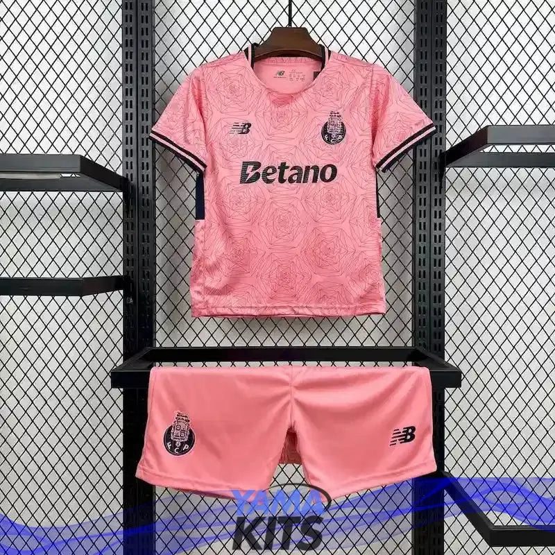 Maillot Porto enfant extérieur "Rose" 2025/2026 YamaKits Foot