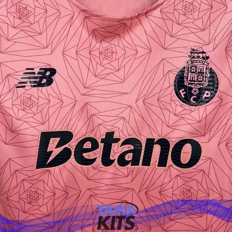 Maillot Porto enfant extérieur "Rose" 2025/2026 YamaKits Foot