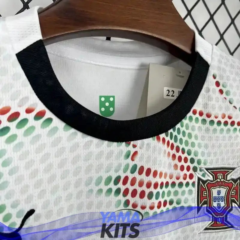 Maillot Portugal ENFANT extérieur "Blanc" 2025/2026 YamaKits Foot