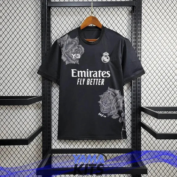 Maillot Real Madrid concept « Fleur » noir 2023/2024