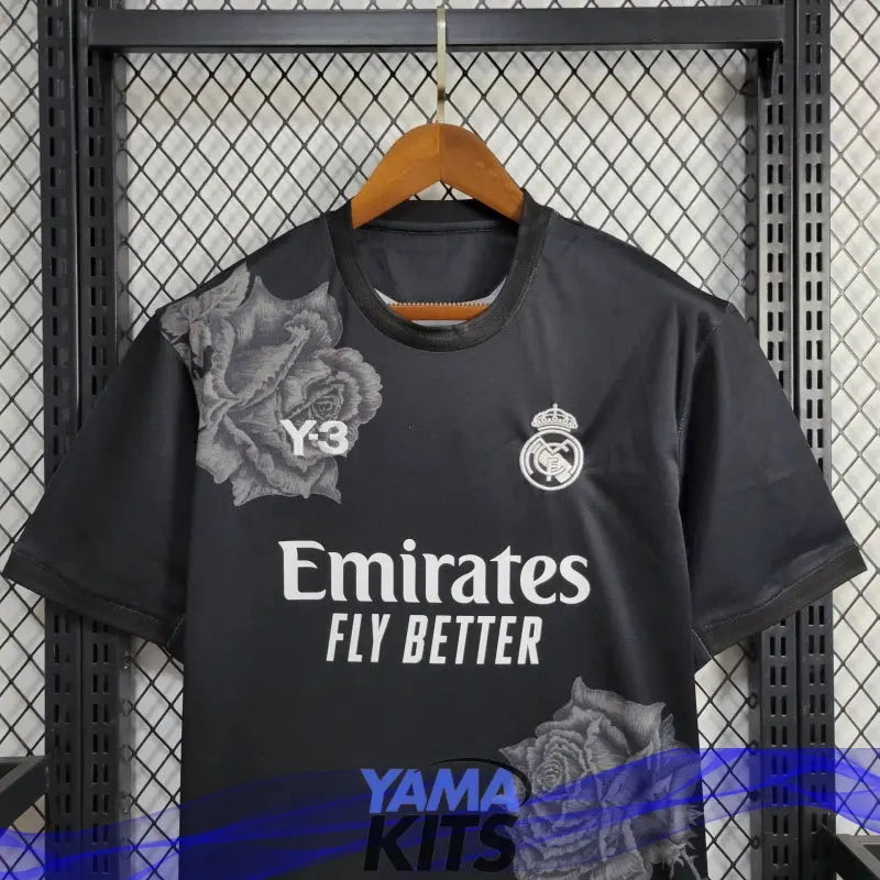 Maillot Real Madrid concept « Fleur » noir 2023/2024