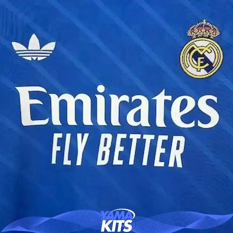 Maillot Real Madrid extérieur "bleu" manches longues 2025/2026 YamaKits Foot