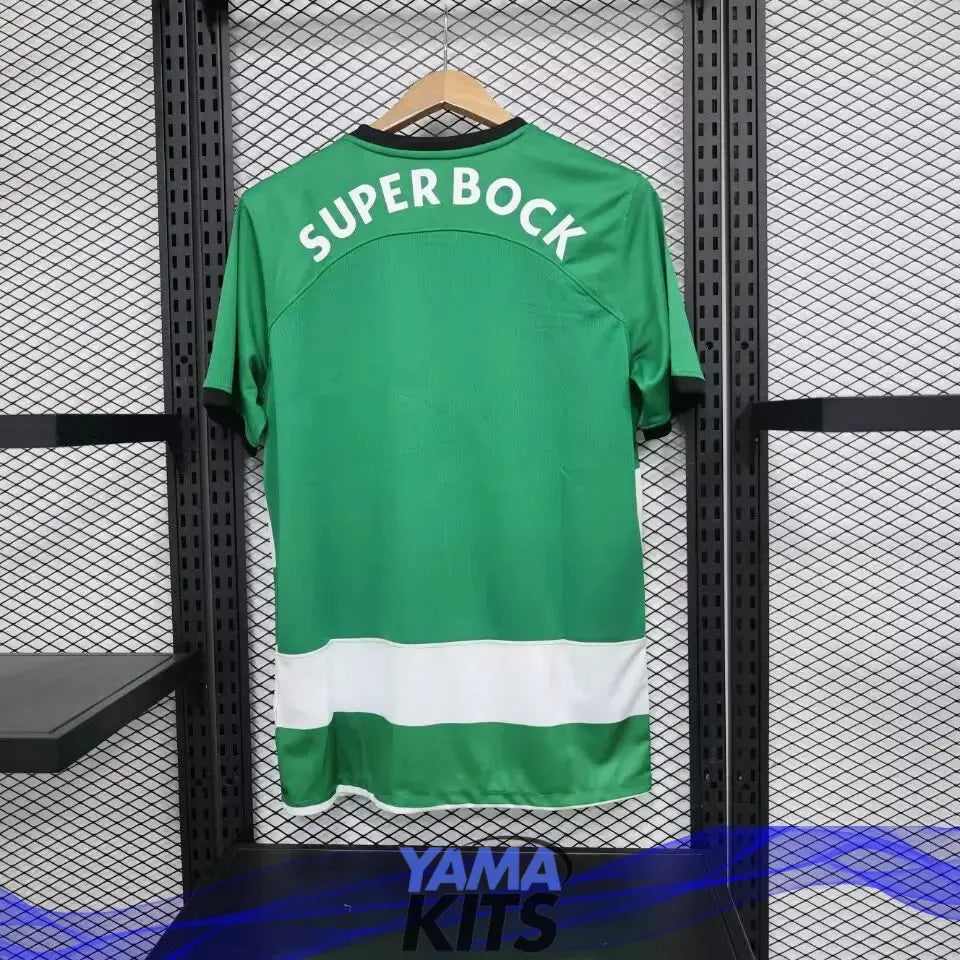 Maillot Sporting Domicile "Vert,blanc" 2023/2024 YamaKits Foot
