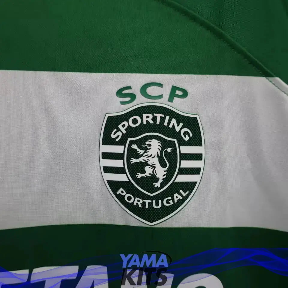 Maillot Sporting Domicile "Vert,blanc" 2023/2024 YamaKits Foot