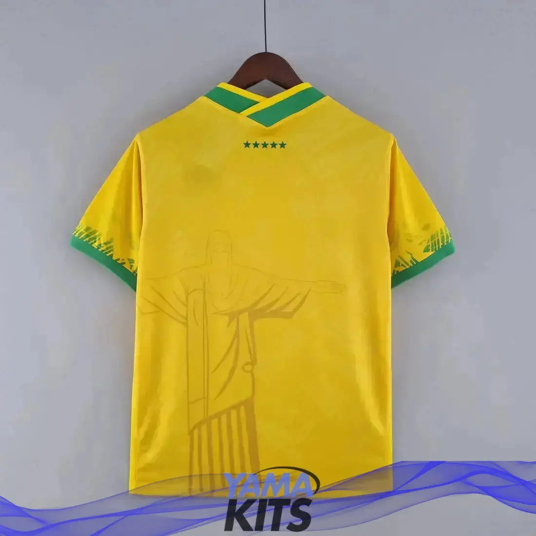 Maillot Brésil Concept jaune "Christ rédempteur" 2024/2025 - YamaKits
