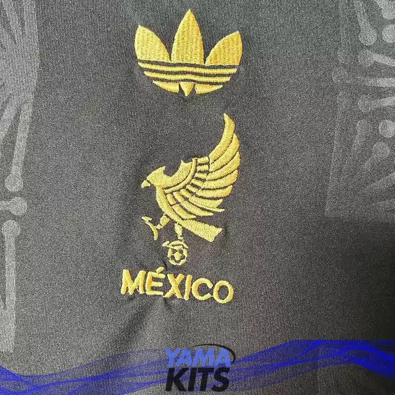 Maillot enfant Mexique "Gold, Noir" 2025/2026 YamaKits Foot