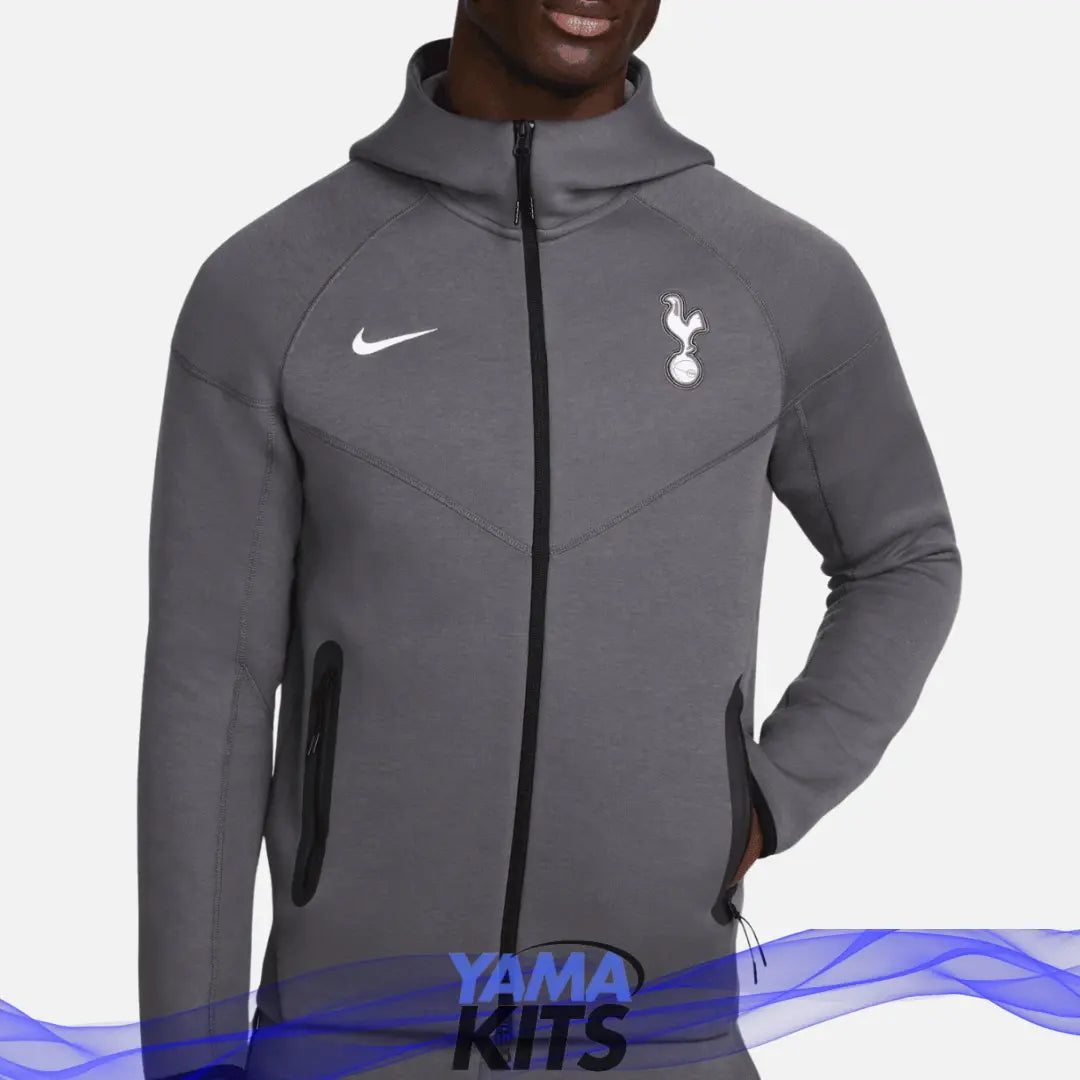 Veste Totteham tech nike "Gris foncé" fleece 2024/2025 nike tech