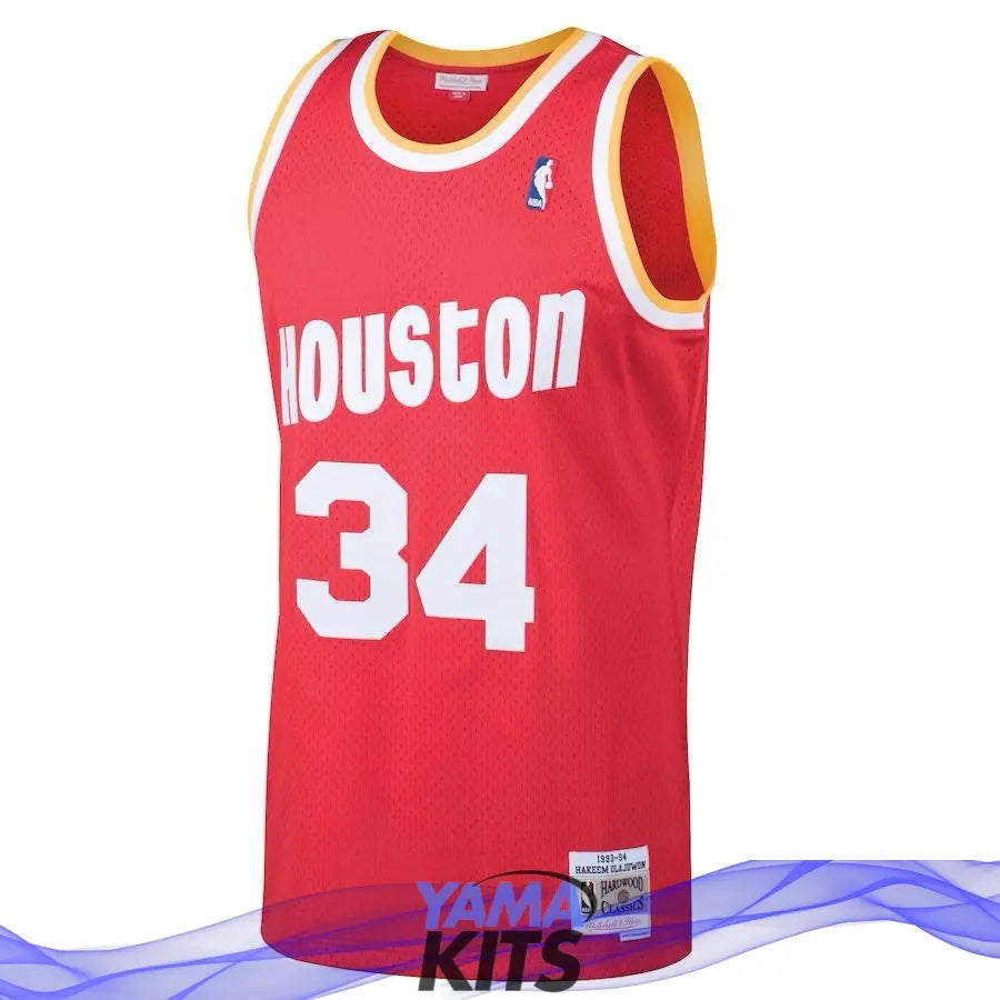 MAILLOT HAKEEM OLAJUWON HOUSTON ROCKETS VINTAGE - YamaKits