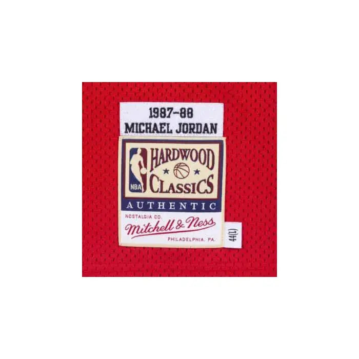 Maillot NBA Michael Jordan Chicago Bulls Rouge 1987-88 Mitchell & Ness - YamaKits
