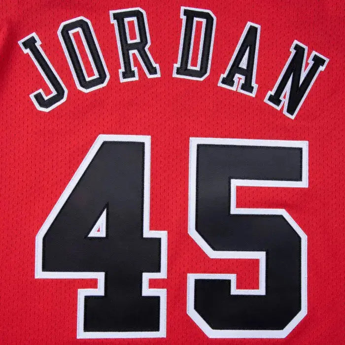 Maillot NBA Michael Jordan Chicago Bulls Rouge 1994-95 Mitchell & Ness - Édition I'm Back Road - YamaKits