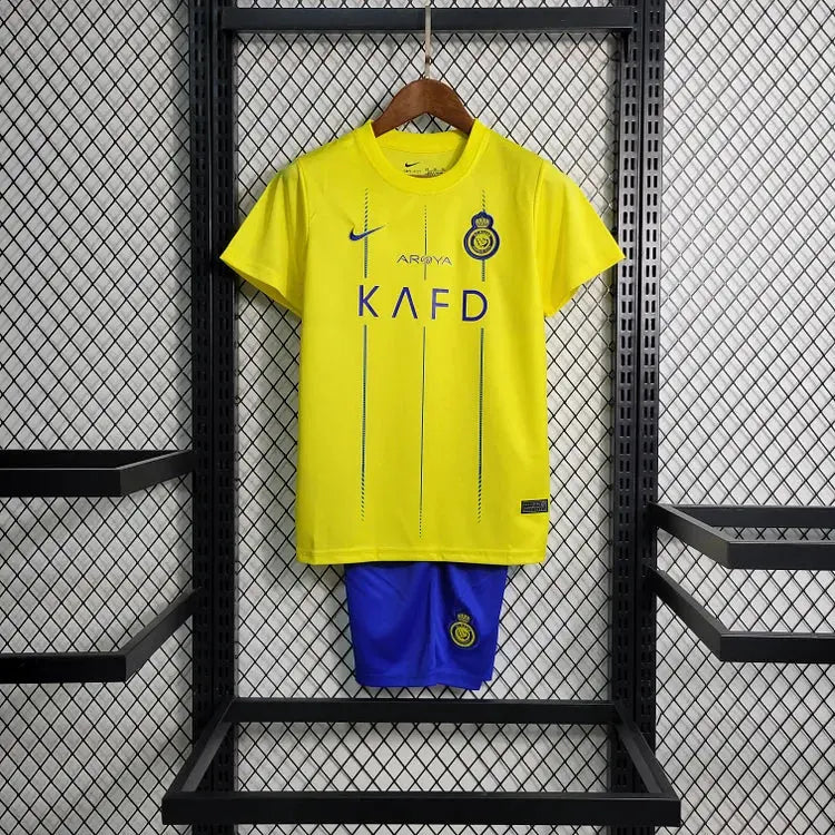 Maillot Al Nassr FC enfant Domicile 2023/2024 YamaKits Foot
