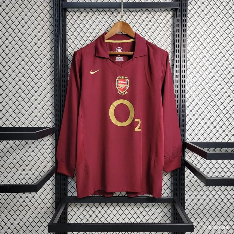 Maillot Arsenal Domicile Manches Longues 2005/2006