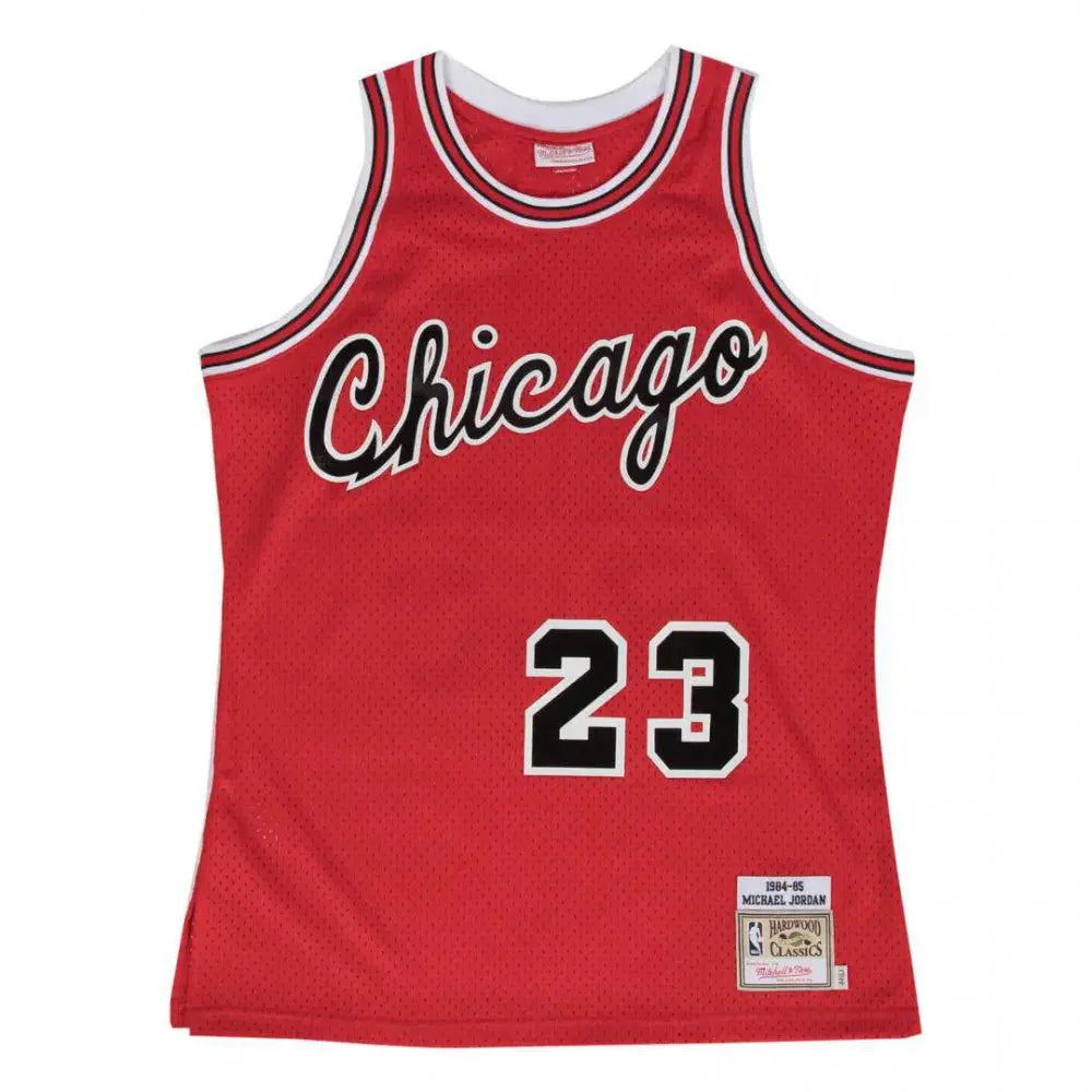 Maillot NBA Michael Jordan Chicago Bulls Rouge '84 Mitchell & Ness - Saison Rookie - YamaKits