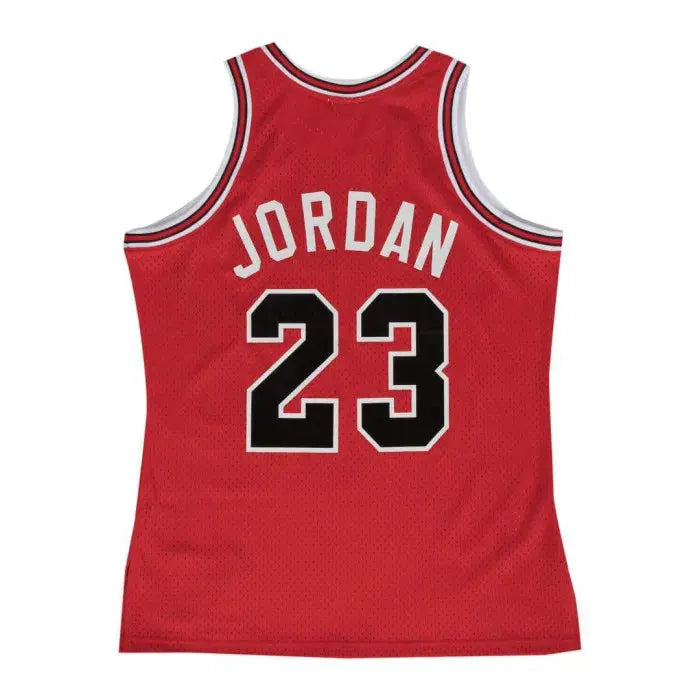 Maillot NBA Michael Jordan Chicago Bulls Rouge '84 Mitchell & Ness - Saison Rookie - YamaKits