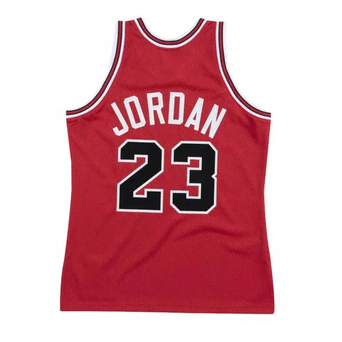 Maillot NBA Michael Jordan Chicago Bulls Rouge '88 Mitchell & Ness - Édition The Shot - YamaKits
