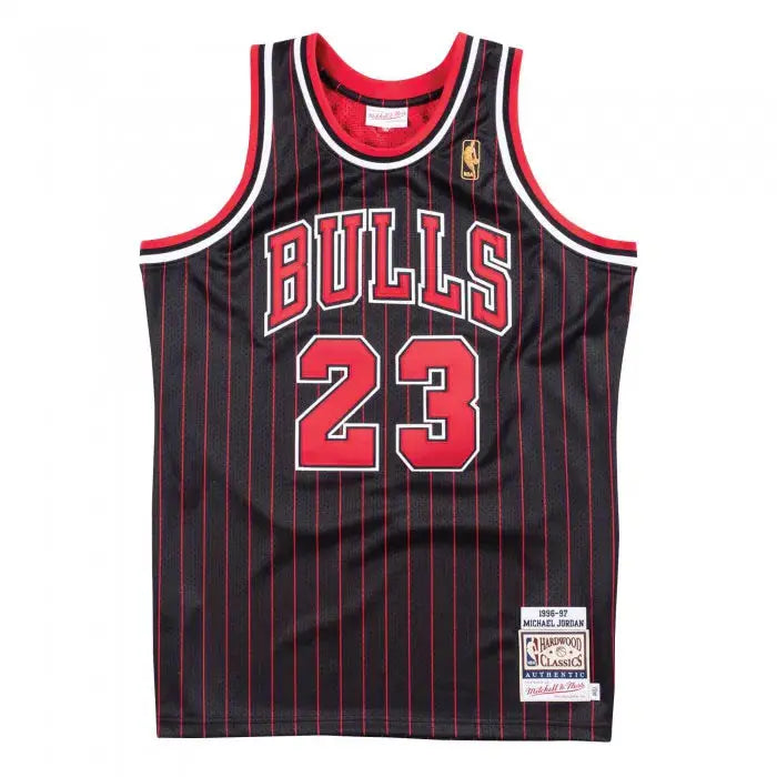 Maillot NBA Michael Jordan Chicago Bulls Noir 1996-97 Mitchell & Ness - Édition Alternate - YamaKits