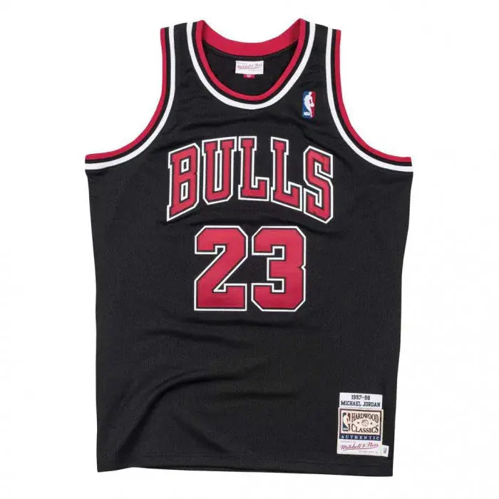 Maillot NBA Michael Jordan Chicago Bulls Noir '97 Mitchell & Ness - Édition Road - YamaKits