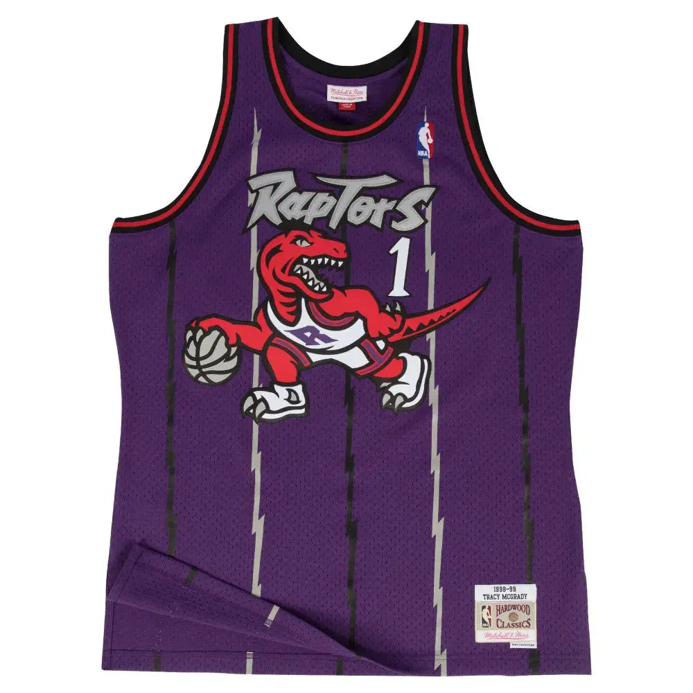 Maillot NBA Tracy Mcgrady Toronto Raptors 1998-99 Swingman Mitchell&Ness Purple - YamaKits