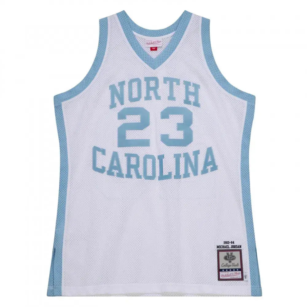 Maillot NCAA Michael Jordan University of North Carolina Bleu 1983-84 Mitchell & Ness - Édition Vintage - YamaKits