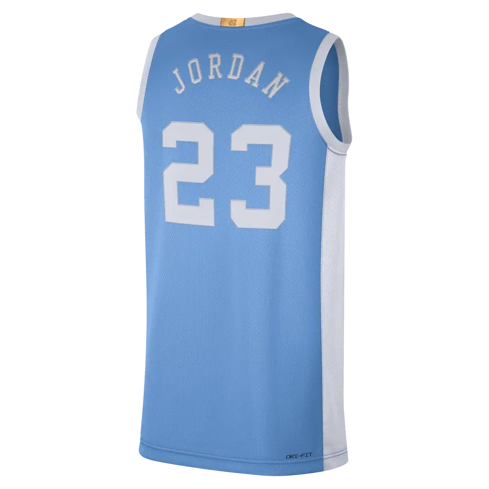 Maillot NCAA Michael Jordan University of North Carolina Bleu Nike - Édition Limitée Domicile - YamaKits