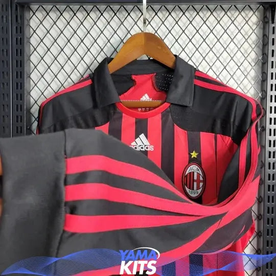 Maillot AC Milan Retro 2007 2008 Manche Longue Maison To Sport