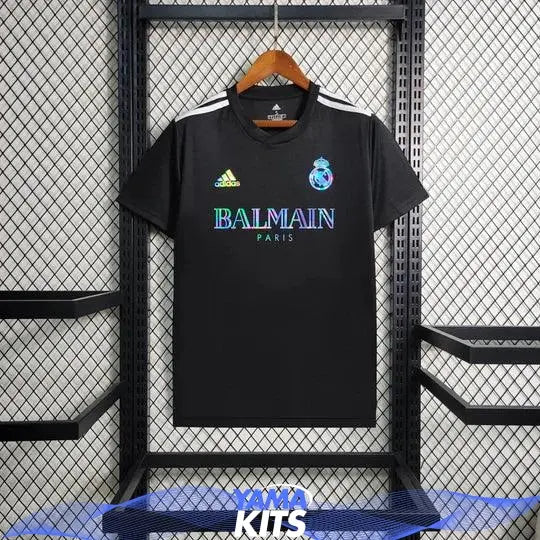 Maillot Real Madrid foot Balmain Noir 2023 2024 Maison To Sport