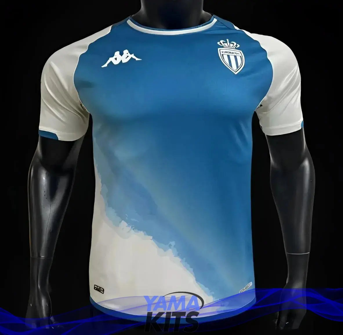 AS Monaco Away Jersey "White, Blue" Player Version 2023/2024