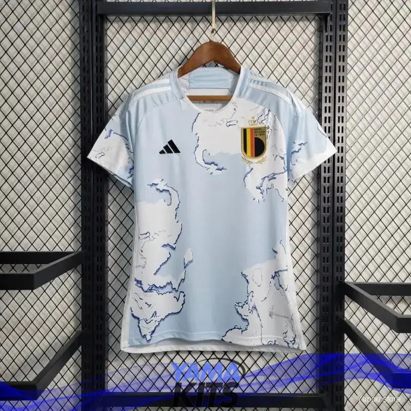 Maillot Femme Belgique Extérieur "Bleu Clair" 2023/2024 - YamaKits