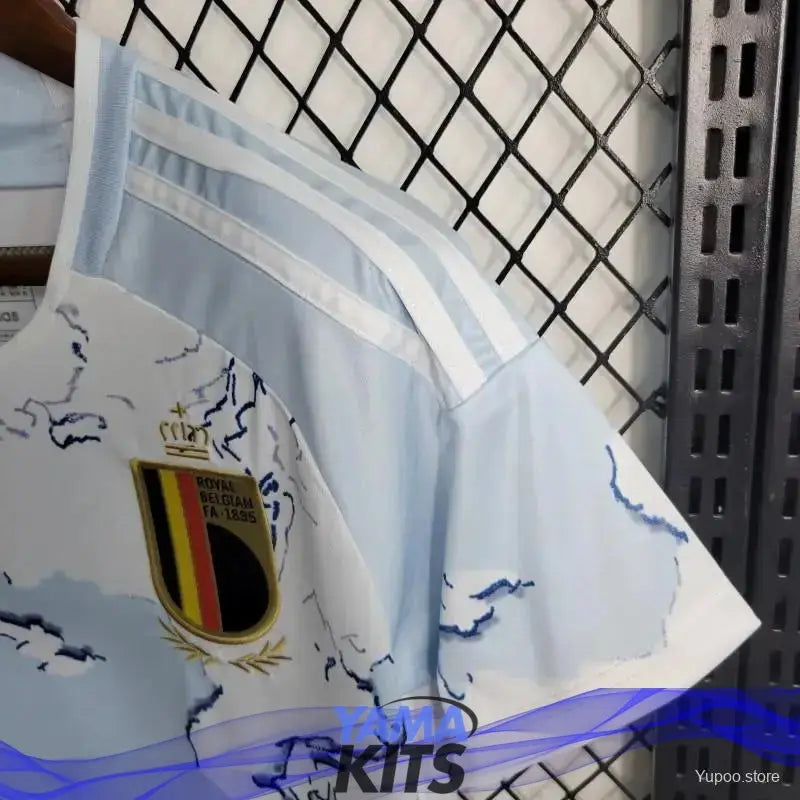 Maillot Femme Belgique Extérieur "Bleu Clair" 2023/2024 - YamaKits