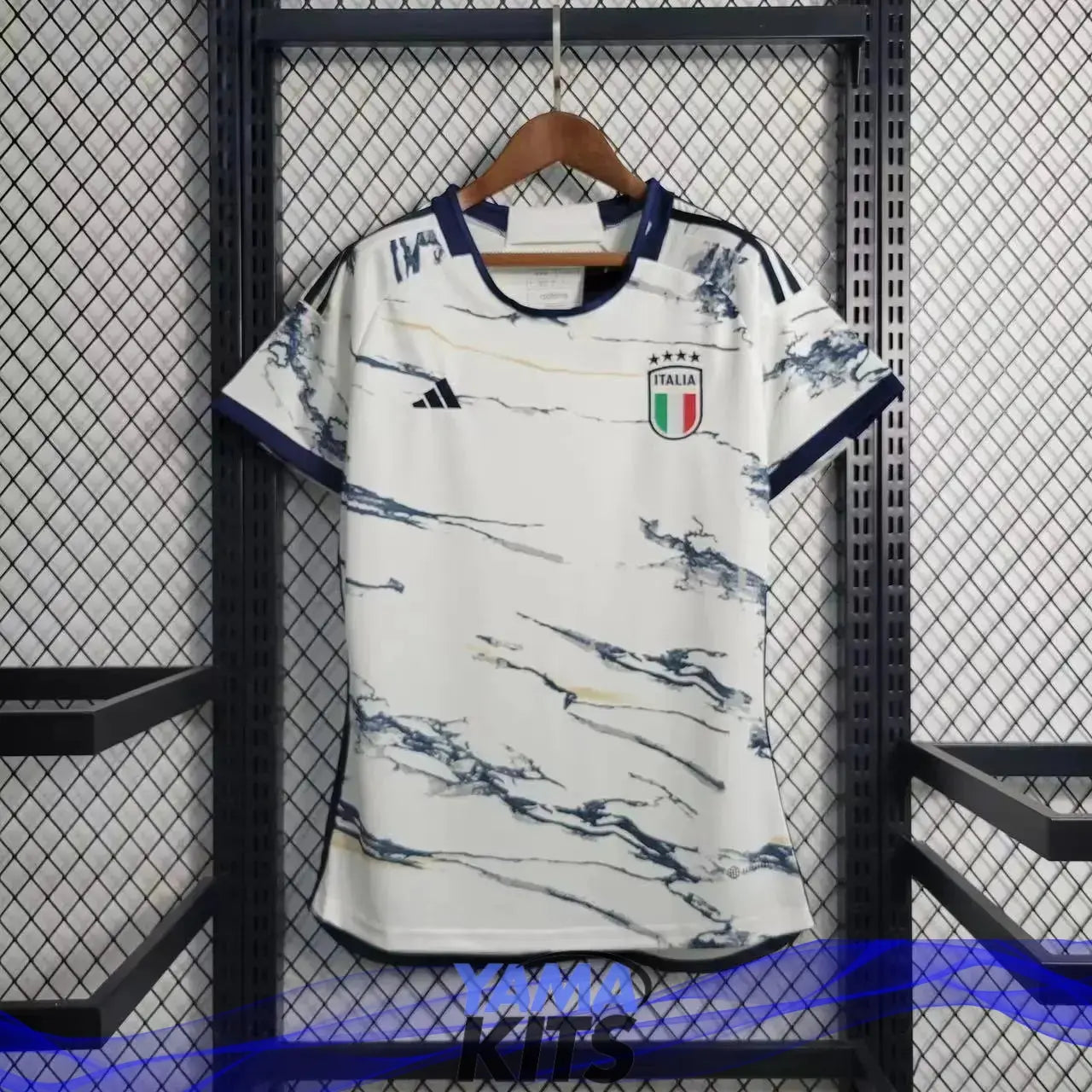 Maillot Femme Italie Extérieur "Blanc" 2023/2024 - YamaKits
