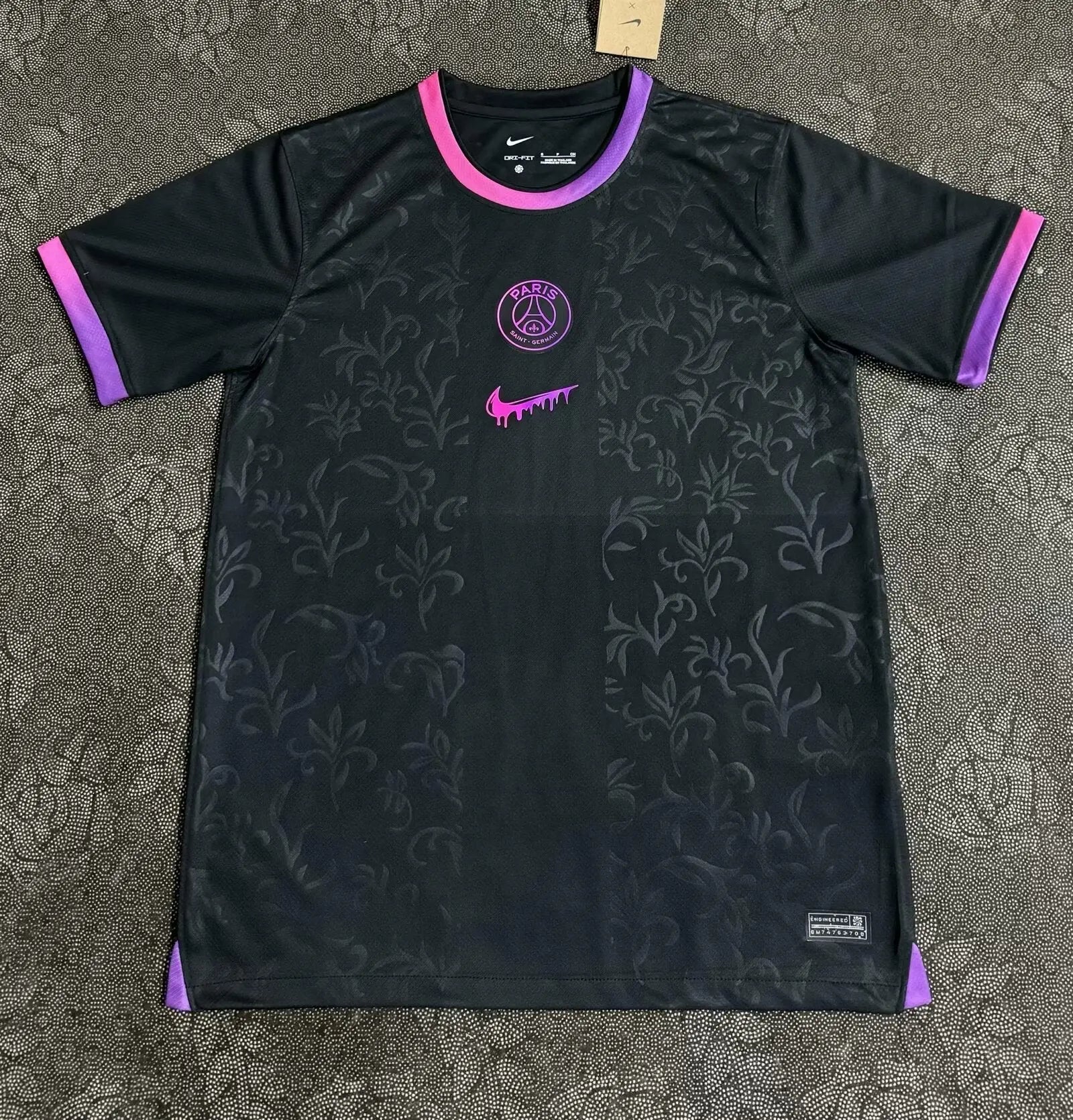 Paris Saint-Germain training jersey "Black", Purple" 2024/2025