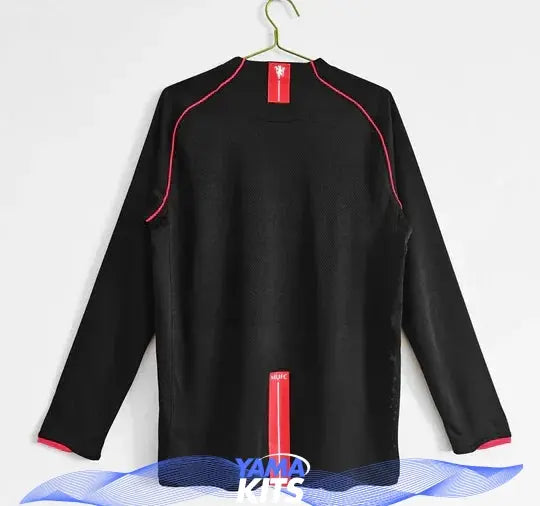 Maillot 07-08 Manchester United Exterieur Manches Longues Maison To Sport