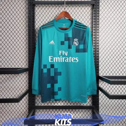 Maillot Real Madrid 2017 2018 manches longues retro Maison To Sport