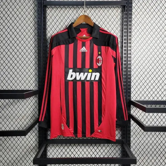 Maillot AC Milan Retro 2007 2008 Manche Longue Maison To Sport
