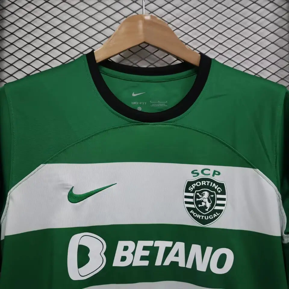 Sporting Home Jersey "Green, White" 2023/2024 